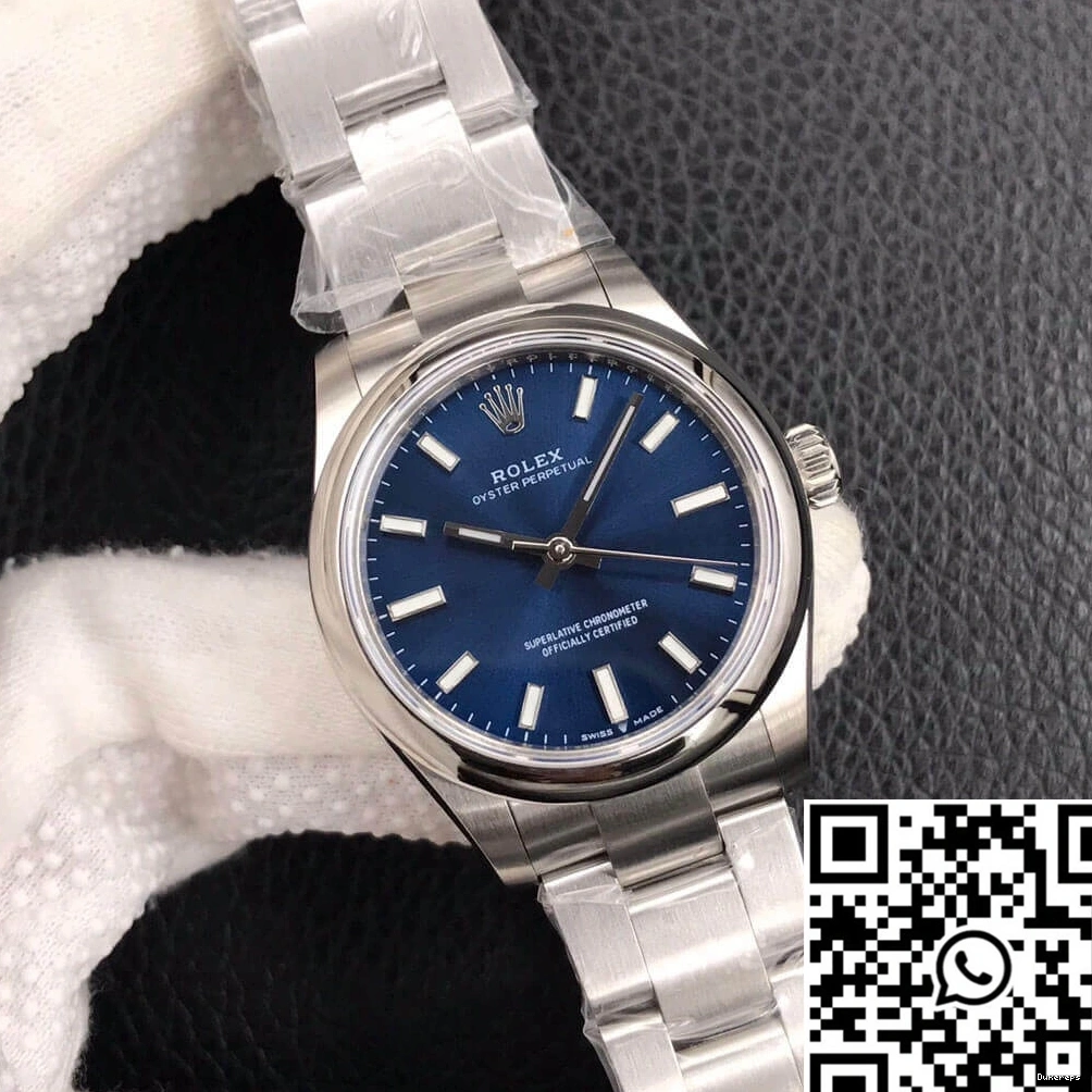 Blue M277200-0003 Rolex Oyster EW Perpetual 31MM Factory Dial 0408